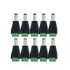 Reliable and Durable 10PCS Male DC Power Plug 5 5 x 2 1MM Adapter Connector  for CCTV and LED Power Supply
