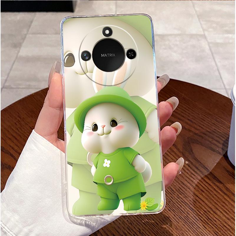For Honor X9C Smart 5G Casing Clear Luxury Cute Love Rabbit Funny Cool TPU Soft Silicone Phone Case HonorX9C Smart 5G Back Cover