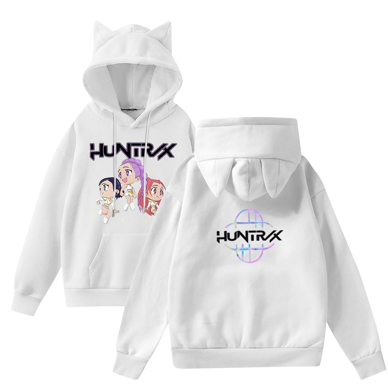 

Женская мода повседневная толстовка с капюшоном с длинным рукавом и круглым вырезом с карманами XXL