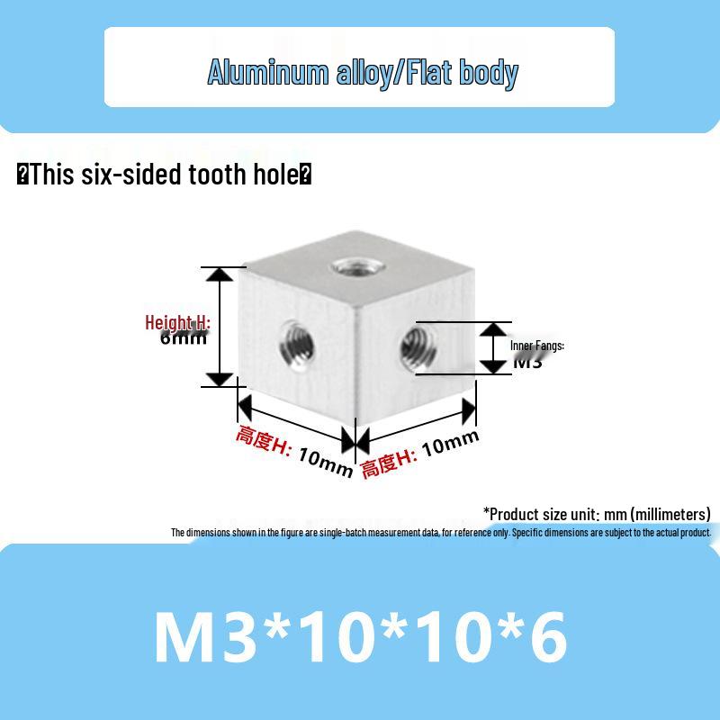 Aluminum Alloy Hex Nut Acrylic Connector Cap