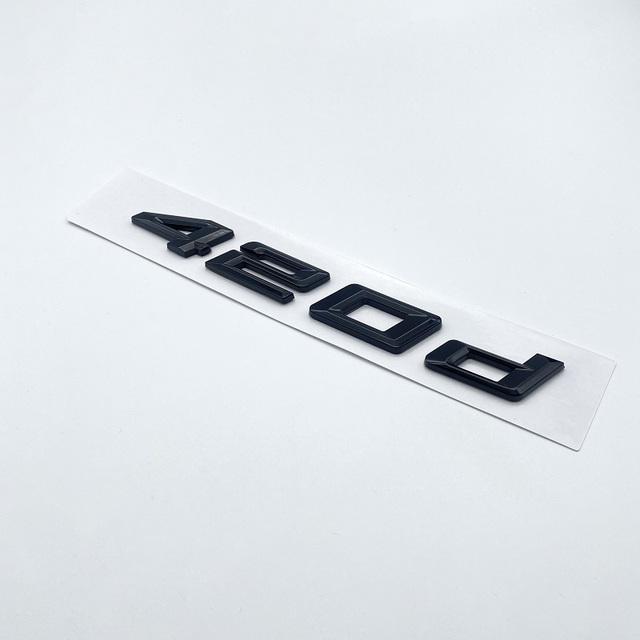 New Numbers Letters 420d 428d 430d 435d 440d ABS Emblem for BMW 4 Series F32 F33 F36 G22 G23 Car Trunk Nameplate Logo Sticker