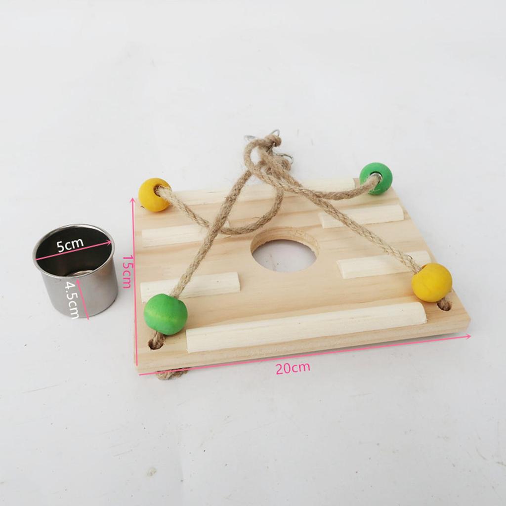 Bird Chewing Swing Toy Exercise Pet Supplies Claws Wooden Standing Toys, Parrot Toys for