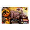 Mattel Jurassic World Roaring Pachyrhinosaurus Action Figure, Kids' Dinosaur Toy, Length: Approx. 11.2 Inches, Ages 4 and Up, Brown, HTK72