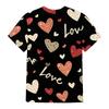 Women's Casual Fashion Valentine's Day Printed Short-Sleeve Top/T-Shirt