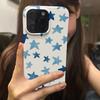 Blue Graffiti Star Jelly Applies To Apple 16promax New Soft Shell 14 15 White 13pro Personality 13