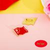 Children's Five-Pointed Star National Flag Brooch with Magnetic Clasp