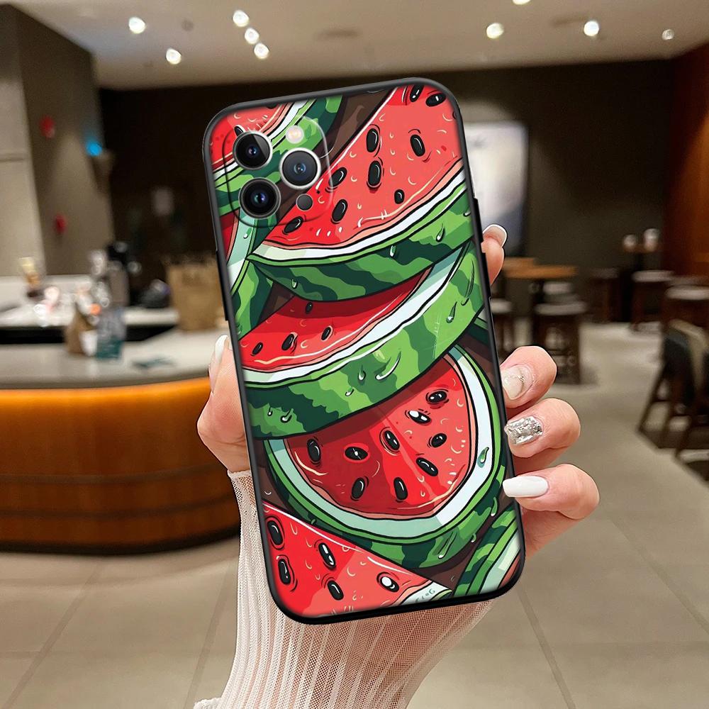 RA8 Cartoon-Frucht Wassermelone Handyhülle für Samsung Galaxy S20 S21 S22 Ultra FE + Plus A21S A22 A24 A25 A26 A30 A30S A31