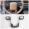 For Hyundai Santa Fe  2024 2025 ABS Carbon Fiber Steering Wheel Buttons Switch Frame Cover Sticker Car Styling Accessories