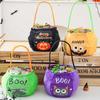 Gifts Pouch Halloween Candy Bag Cloth Stuffed Cotton Tote Bags Funny Pumpkin Candy Bucket  Gift