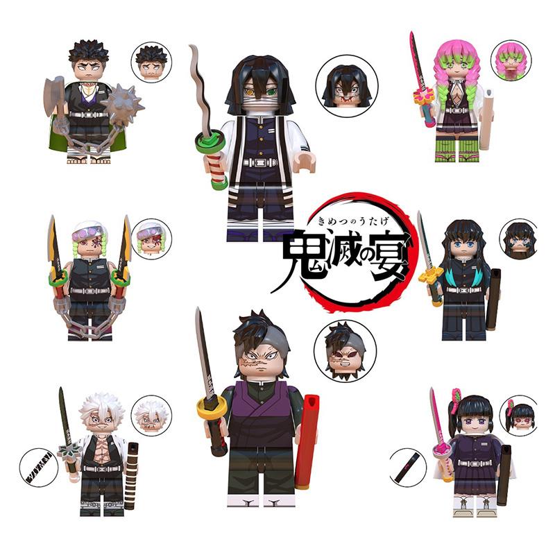 Slayer Assembled Demon Building Blocks Iguro Obanai Kanroji Mitsuri Puzzle Toy