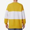 Nike Logo Print Color Block Casual Crew Neck Sweatshirt Men Tops Yellow FB7849-709