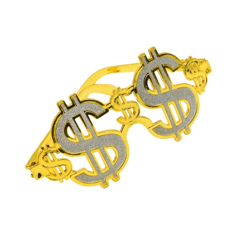 Funny Sunglasses Dollar Sign Shaped Eyeglasses for Adult Party Photography Props Halloween Cosplay Costume Supplies