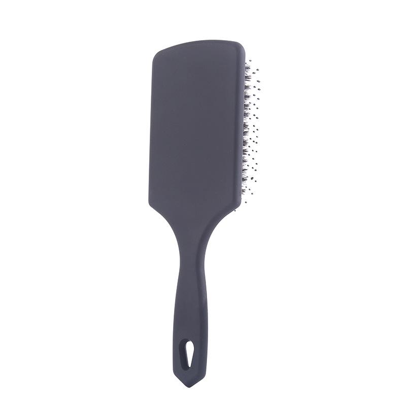 Boar Bristle Black Hair Brush Airbag Head Massage Detangler