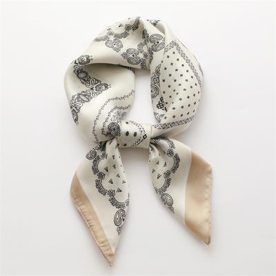 70 * 70cm New Silk Small Square Scarf For Women'S Neck Protection Professional Scarf Versatile Hair Tie Headscarf Scarf