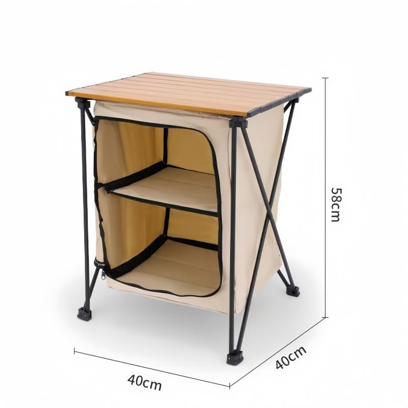 

Уличный складной стол, многофункциональная стойка для хранения, кухонный шкаф, легкий стол для пикника, портативное кемпинговое оборудование хаки