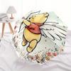 1pc Cupid Winnie the Pooh Automatic Open/CloseUmbrella-CuteUmbrella with Cute Design, Portable 3-Fold Compact Umbrella for Men & Women, Vale