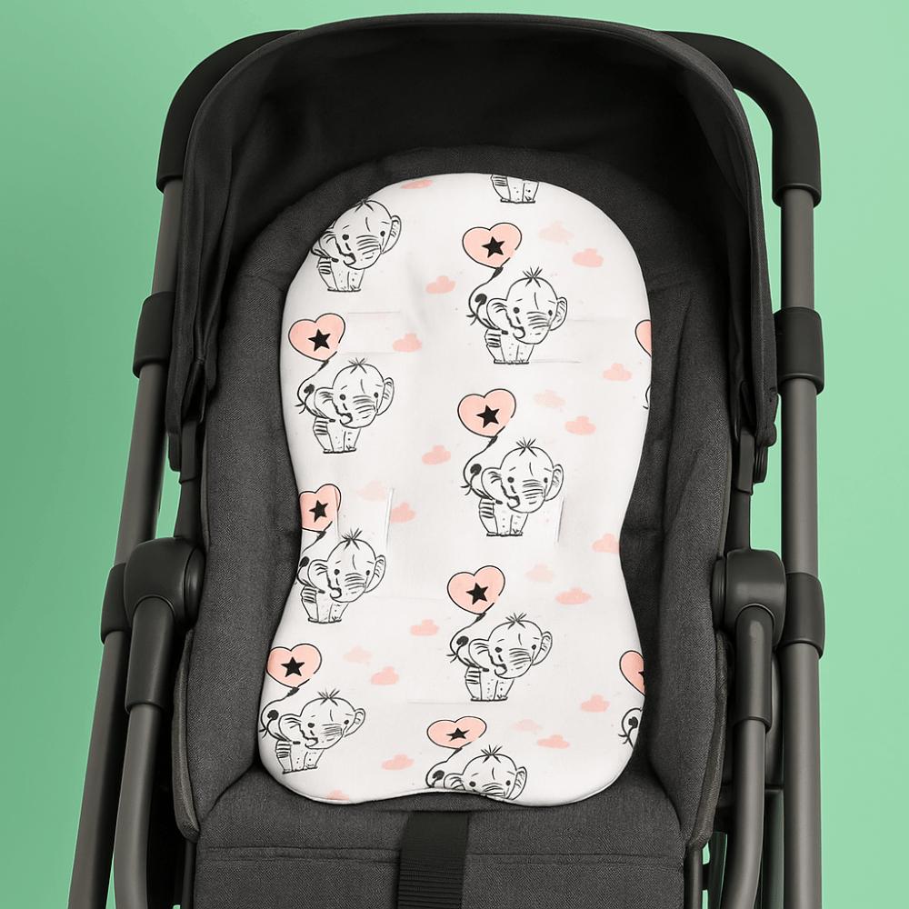Cartoon Printed Baby Stroller Cushion Comfortable Dining Chair Cotton Pad Baby Pram Seat Mat Kids