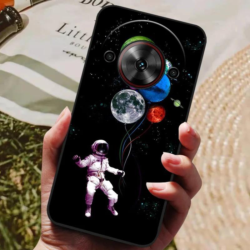 Per ZTE Blade A75 5G Custodia Cool Stampata Silicone TPU Morbida Cover per ZTE Blade A75 5G Custodie Nere Protettive Guscio Telefono A 75 5G