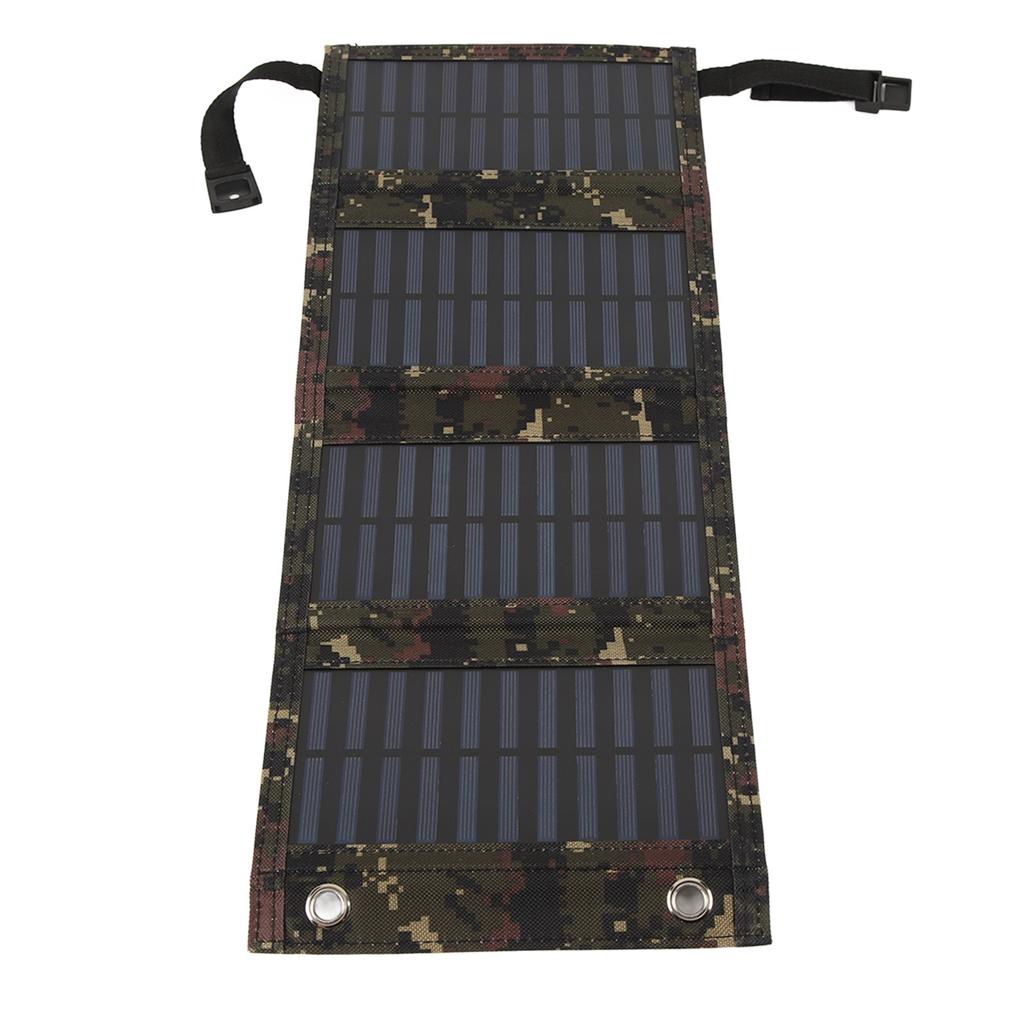 Folding Solar Panel with USB Port 5.5V 20W Monocrystalline High Efficiency IP65 Waterproof for Outdoor Camping