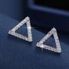 Geometric Rhinestone Crystal Women's Stud Earrings