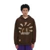 Li Ning Sports Basketball Series Printed Letter Pullover Fleece Warm Long Sleeve Sweatshirt Unisex Sweatshirt Brown AWDT085-2