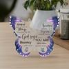 1pc Religion Butterfly Shaped Acrylic Sign | Tabletop Decor for Home Living Room, Contemporary Style, English Language