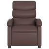 Electric Massage Chair Brown Faux Leather