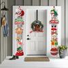 Paper Couplet Various Styles Xmas Hanging Decoration Christmas Door Hanging Banner  Front Door