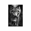 Black and White Cub Prints Modern Wild Animal Poster Colorful Tiger Wolf Canvas Painting Large Living Room Bedroom Home Decor