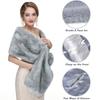 1Pc Dress Accessories Winter Cheongsam Wedding Dress Fur Shawl Warm Scarf Wedding Shawl Acrylic Long Hair