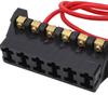 1 in 6 Out Fuseing Block 6 Way Distribution Block Universal Fit Fuseing Box  Automotive