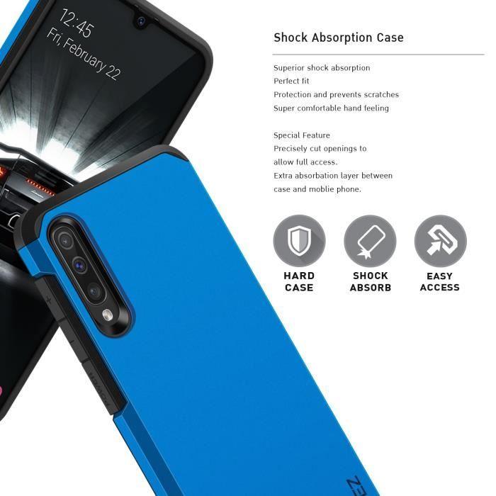 Coque Antichoc - BEZ - A50 / A30S - Double Protection - Résistante - Bleu