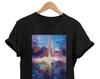 Abstract Star Expressionist T-shirt: Modern Artistic Graphic Design