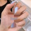 Gray-Blue Ballet Medium-Long Wearable Nail Art Patches