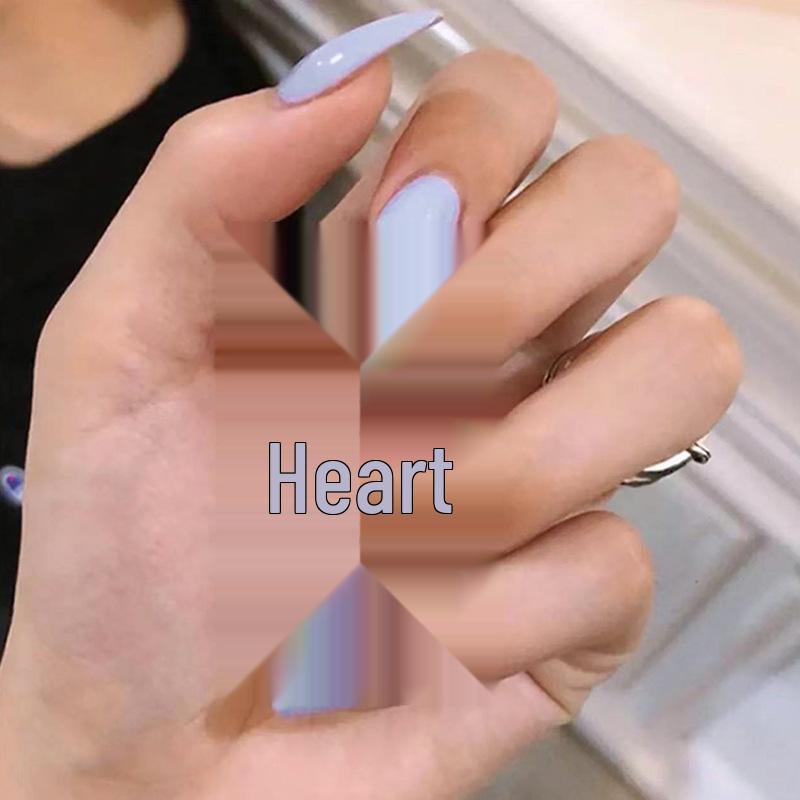 

Gray-Blue Ballet Medium-Long Wearable Nail Art Patches