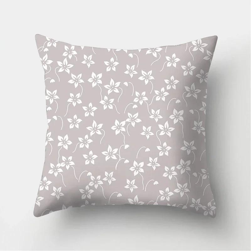 Pink Flamingo Flower Print Decorative Cushions Pillowcase Polyester Cushion Cover Throw Sofa Decoration Pillowcover
