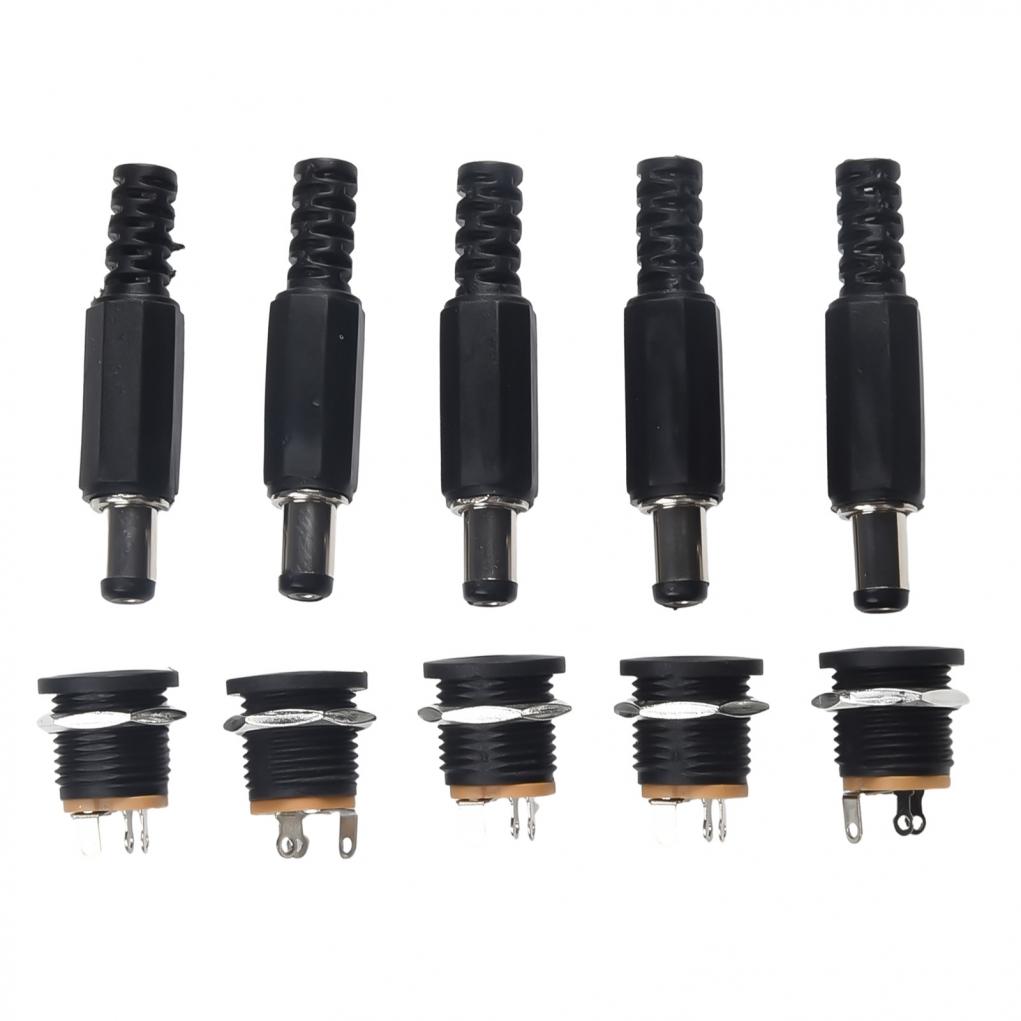 12V Power Connectors with Screw Torsional Strain Relief for Electronics