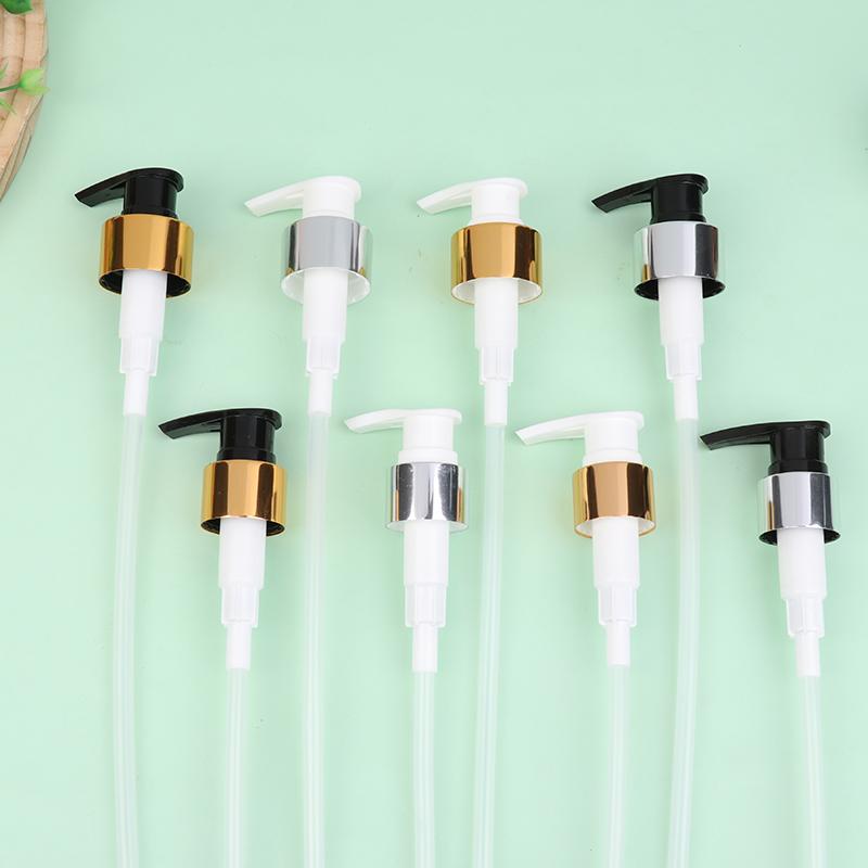 Soap Pump Liquid Pump Head Lotion Dispenser Head Push Type Head 24/28 Thread Bath Shampoo Bottle Press Nozzle Replace Pump Tube