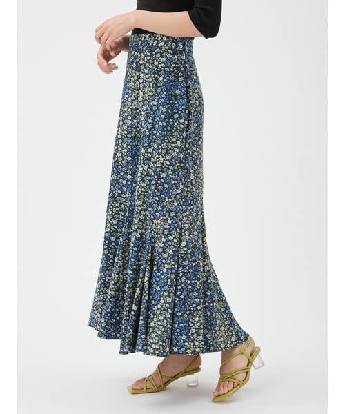 FRAY I.D. Escargot Flare Print Skirt
