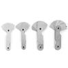 Stainless Steel Radius Fillet Gauge Measuring Industrial Radius 4-Piece Tool, Gauges, R0.3-1.5 / R1-6.5 / R7-14.5 / R15-25