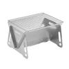 Portable Folding Stainless Steel BBQ Grill - Mini Charcoal Stove for Outdoor Camping