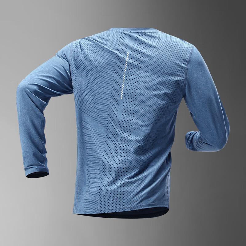 WEZHO Men s Long Sleeve Quick Dry Sports T-Shirt M-3XL