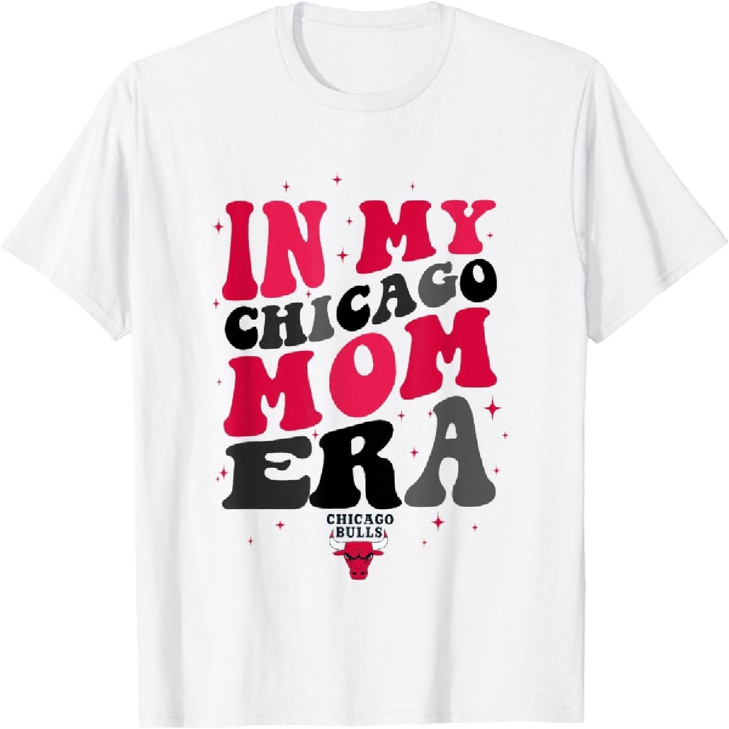 Футболка с логотипом NBA Chicago Bulls  В моей чикагской маминой эре  S