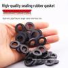 4-Minute Black Rubber Shower Hose with Waterproof Silicone Gasket