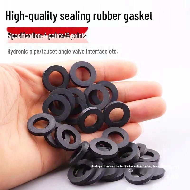 4-Minute Black Rubber Shower Hose with Waterproof Silicone Gasket