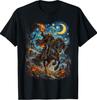 Headless Horseman Pumpkin Starry Night Halloween T-Shirt