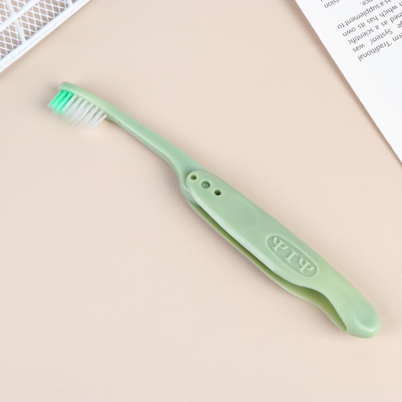 Travel Folding Toothbrush Portable Toothbrush Built In Cover Multi Color Size Collapsible Brush For Trip Daily Use Women Men