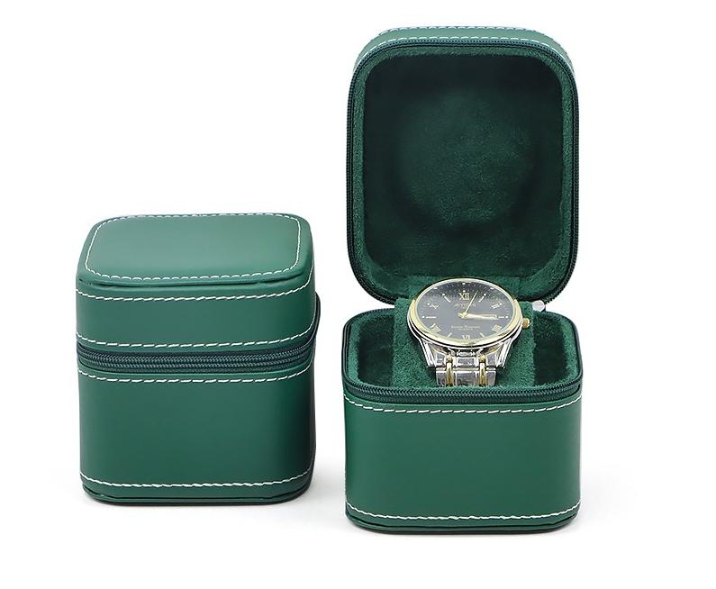 Watch Travel Case PU Leather Zipper Watch Box Organizer Watch Storage Box Jewelry Series Storage Display Case Gift Box