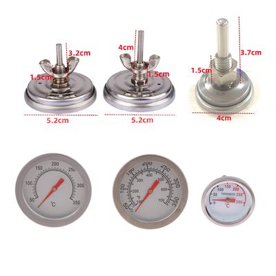 Professional Cooking Accessory 0-300Celsius Bimetal Bbq Thermometer For Grill Oven Sealed Probe Temperature Detector