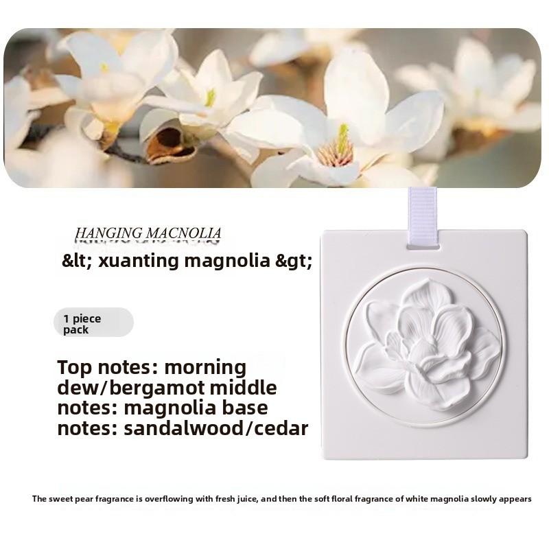 Ароматерапевтические таблетки для шкафа, гипсовые таблетки, долговечный диффузор аромата для дома, удаление запахов, ароматические подвески для одежды Hangting Magnolia